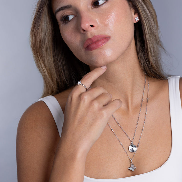 Mini blossom silver set
