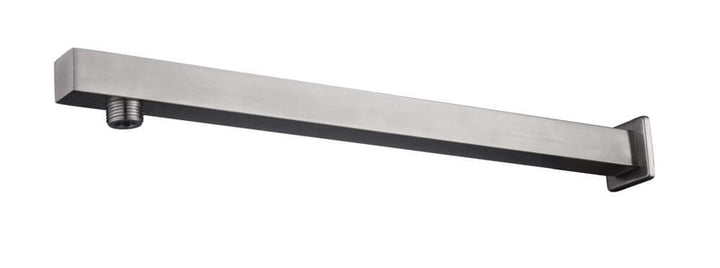 304 douchearm met muurbevestiging vierkant 40 cm geborsteld RVS