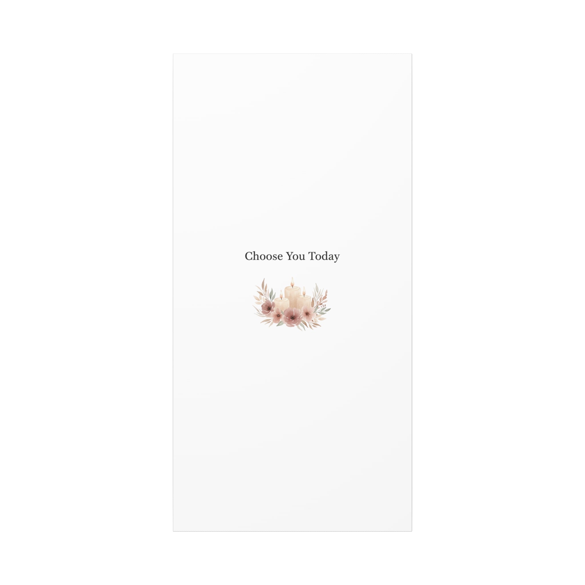 Choose You Today Canvas | Self-Love Valentine, Self Care Wall Art