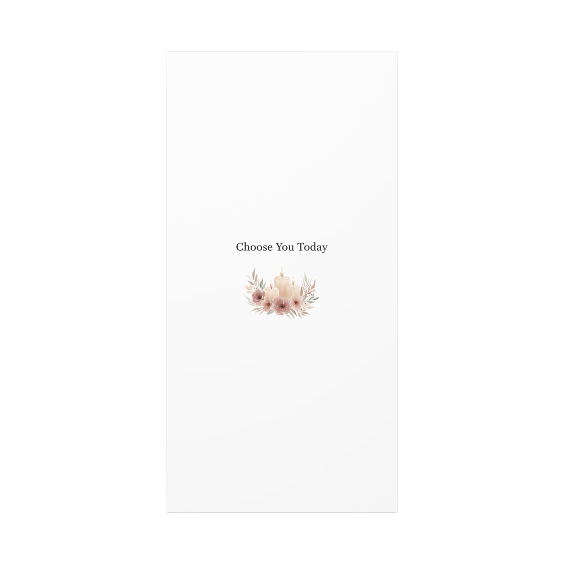 Choose You Today Canvas | Self-Love Valentine, Self Care Wall Art