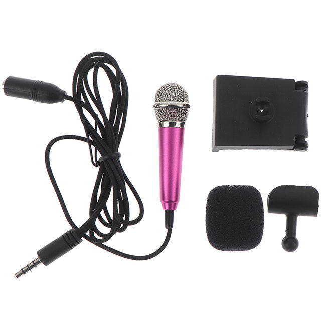 Portable 3.5mm Stereo Studio Mic KTV Karaoke Mini Microphone - Goat Corp