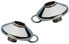 Wiesbaden Set Luxe S-Koppelingen + Rozet Chroom 1/2x3/8