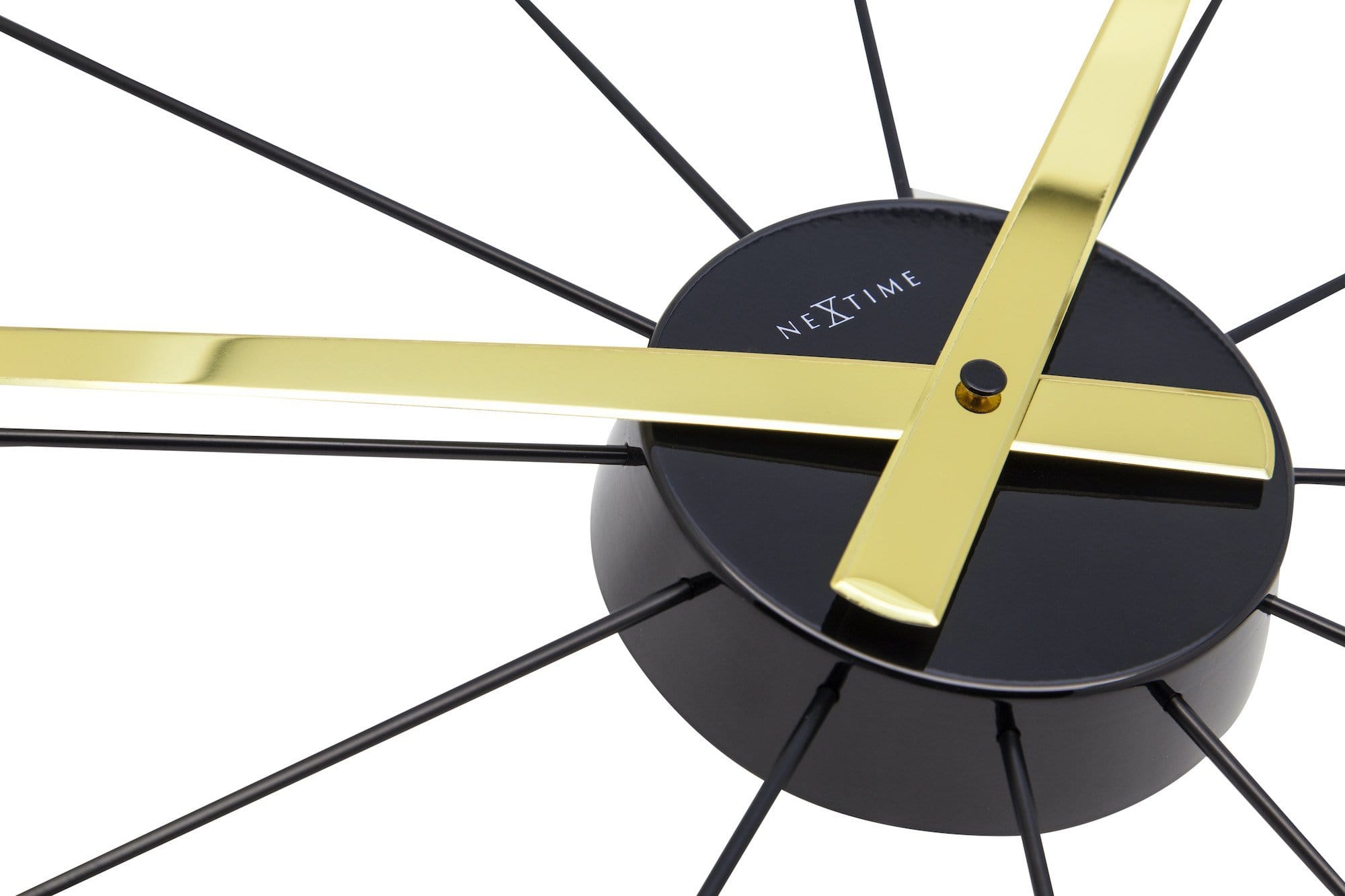 Silent Wall clock - Vintage - 58cm - Stainless Steel - 'Plug Inn' - Goat Corp