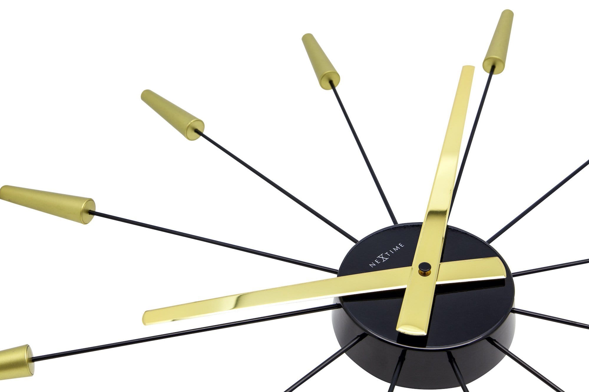 Silent Wall clock - Vintage - 58cm - Stainless Steel - 'Plug Inn' - Goat Corp