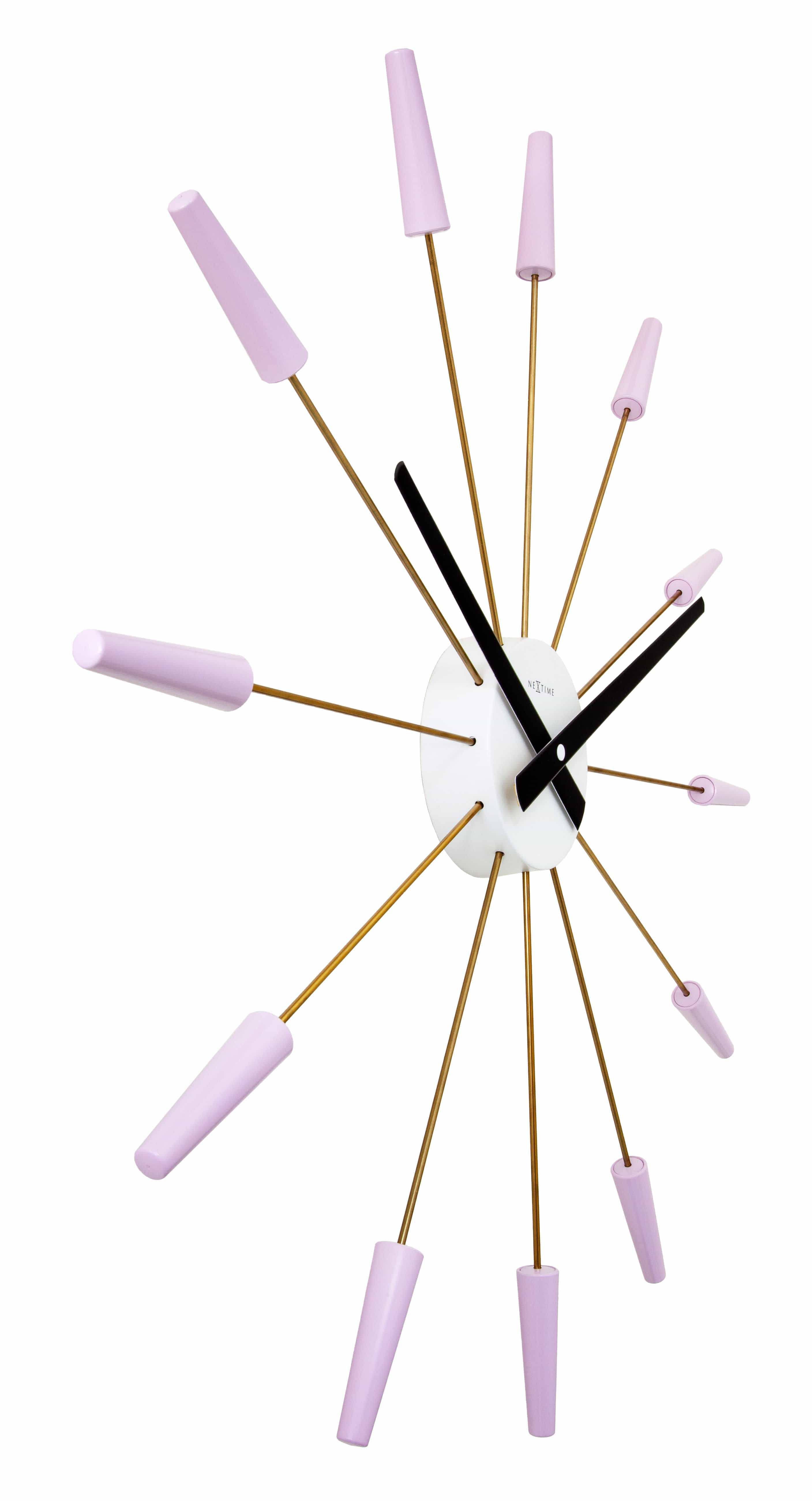 Silent Wall clock - Vintage - 58cm - Stainless Steel - 'Plug Inn' - Goat Corp