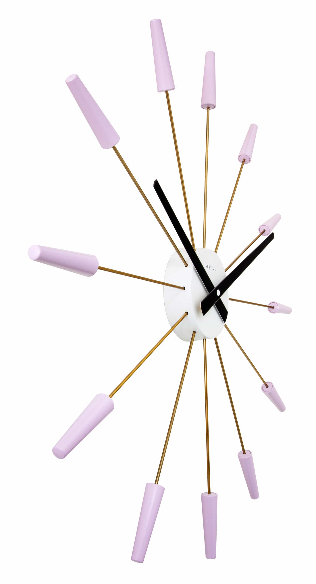 Silent Wall clock - Vintage - 58cm - Stainless Steel - 'Plug Inn' - Goat Corp