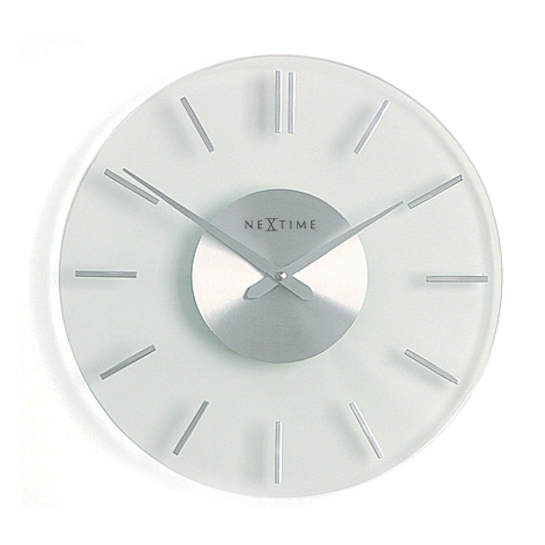 Wall clock -  26 cm - Aluminum - Glass - 'Stripe' - Goat Corp