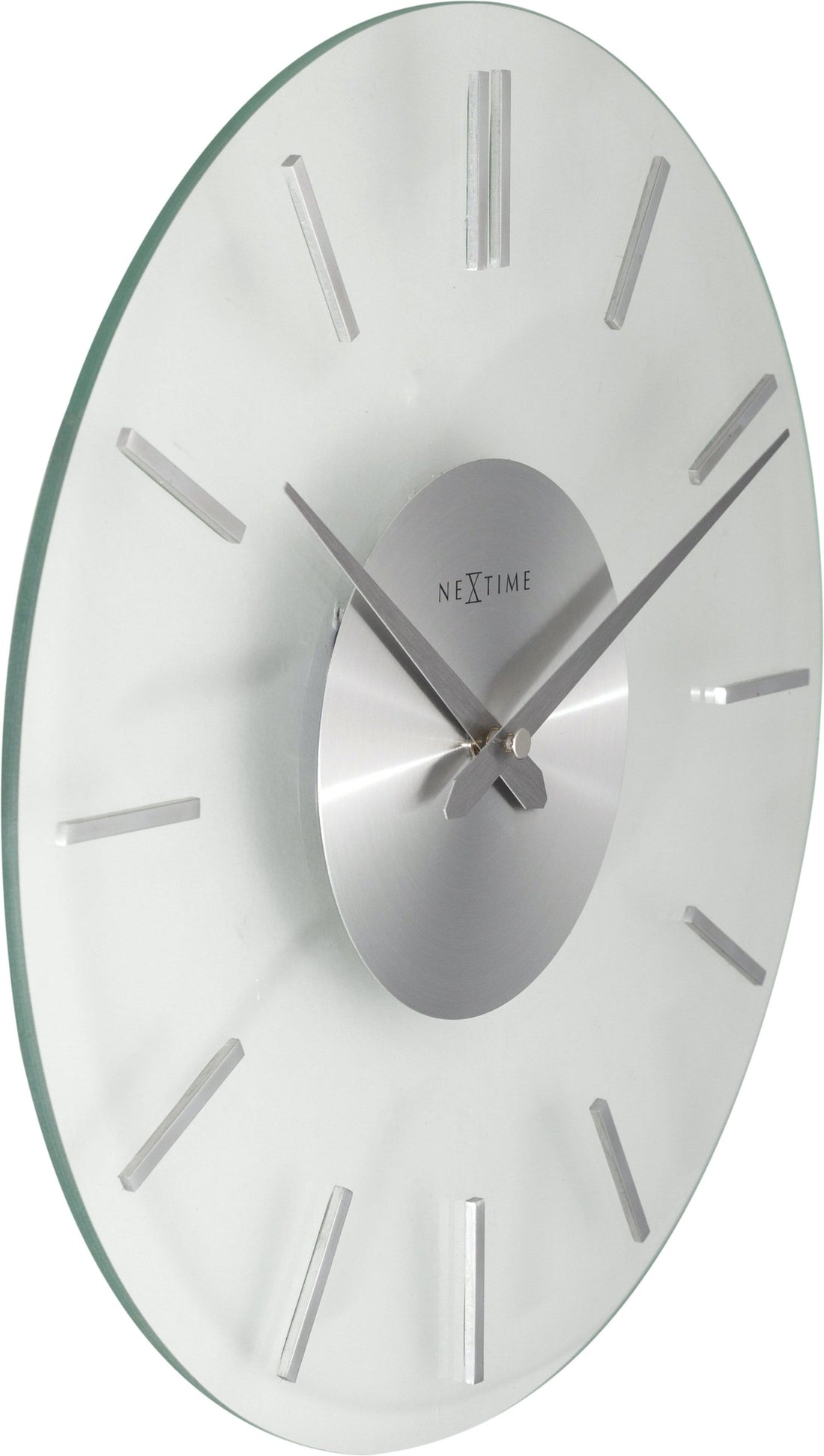 Wall clock -  26 cm - Aluminum - Glass - 'Stripe' - Goat Corp