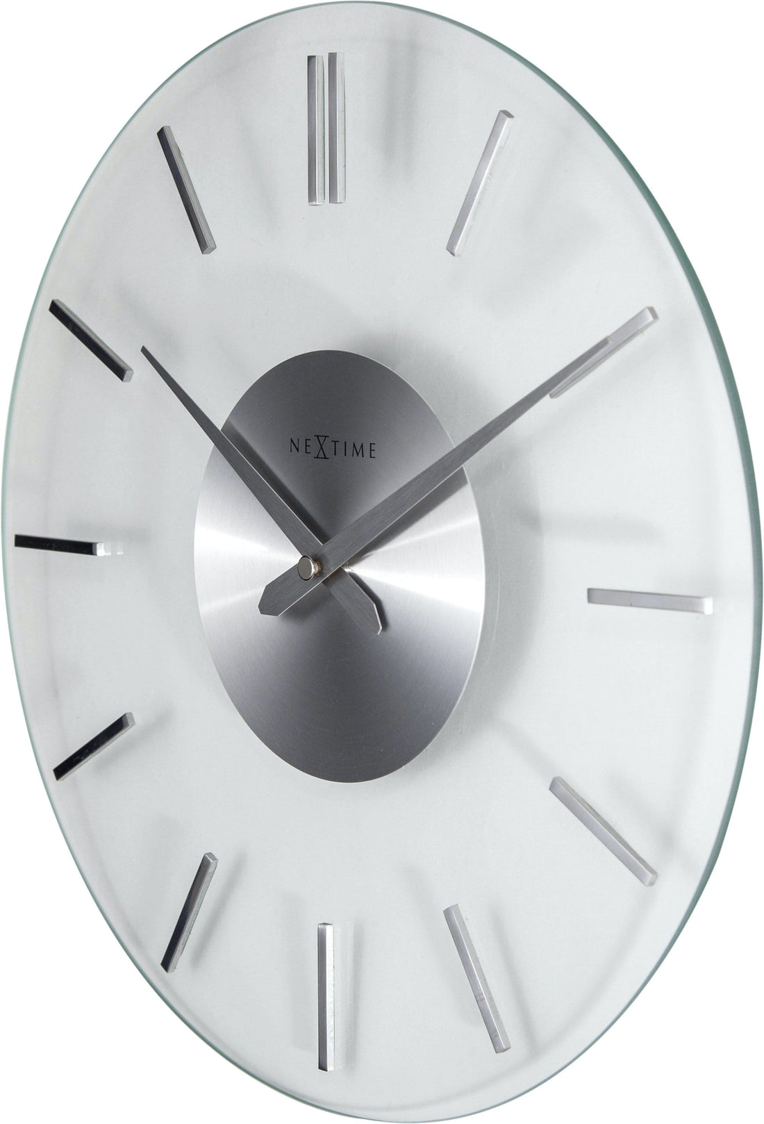Wall clock -  26 cm - Aluminum - Glass - 'Stripe' - Goat Corp