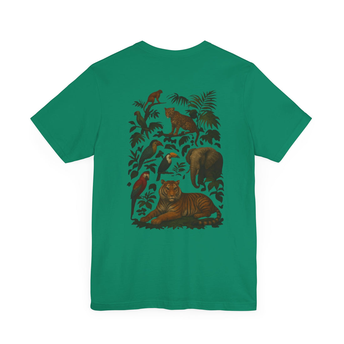 Welcome to the Jungle Tee, Unisex Short Sleeve Shirt, Nature Lovers Tee, Animal Graphic Tee, Summer Vibes Shirt, Eco-Friendly Apparel - Goat Corp