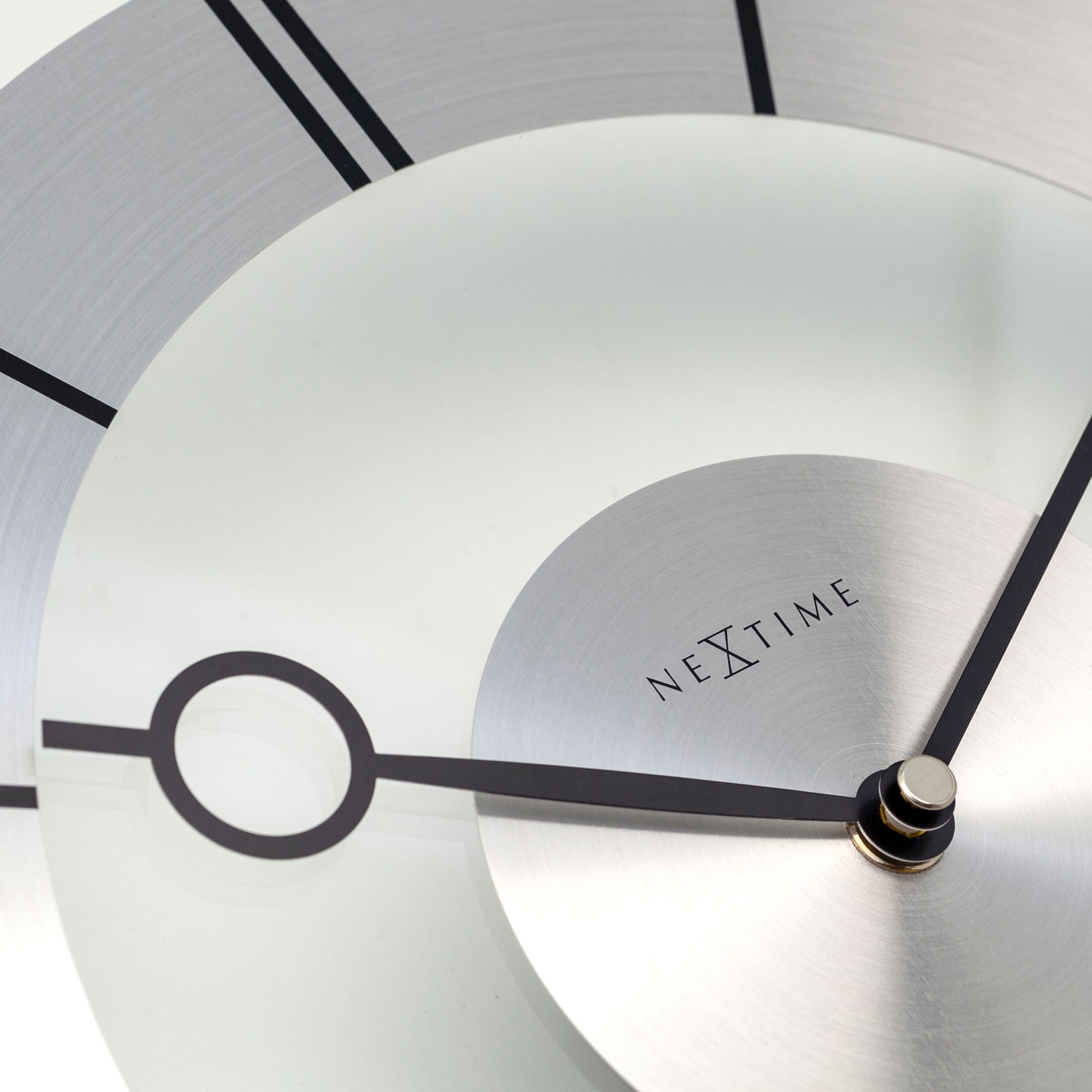 Wall clock -  31 cm - Aluminium - Glass - 'Retro'