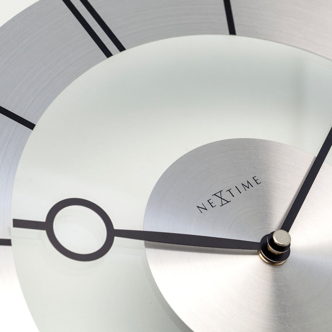 Wall clock -  31 cm - Aluminium - Glass - 'Retro'