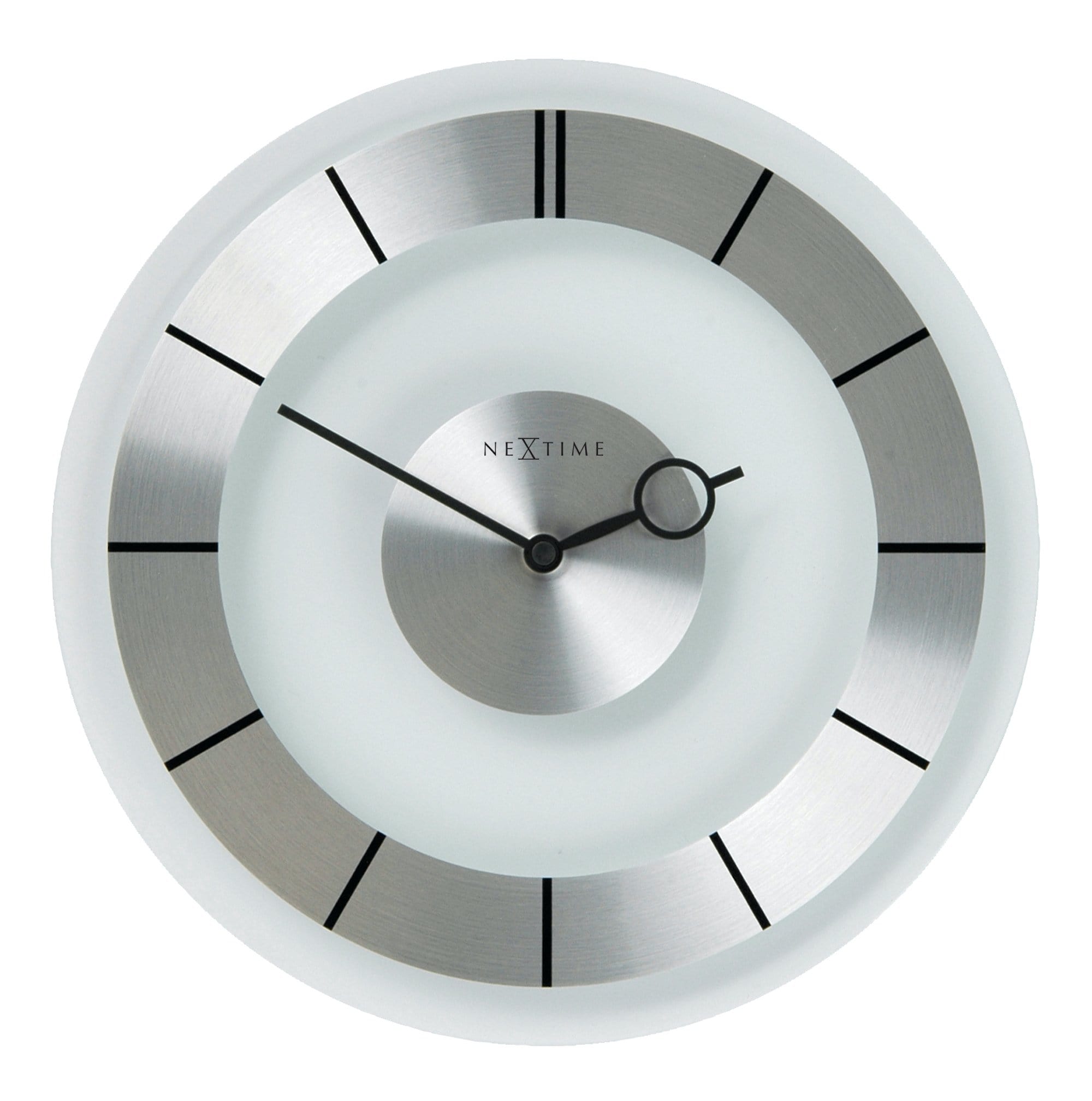 Wall clock -  31 cm - Metal - Glass - 'Retro' - Goat Corp