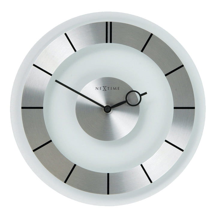 Wall clock -  31 cm - Metal - Glass - 'Retro' - Goat Corp
