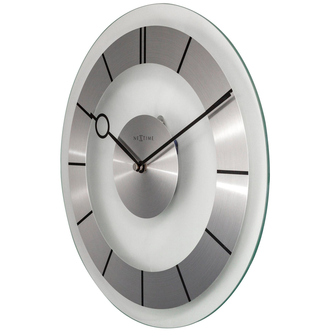 Wall clock -  31 cm - Metal - Glass - 'Retro' - Goat Corp