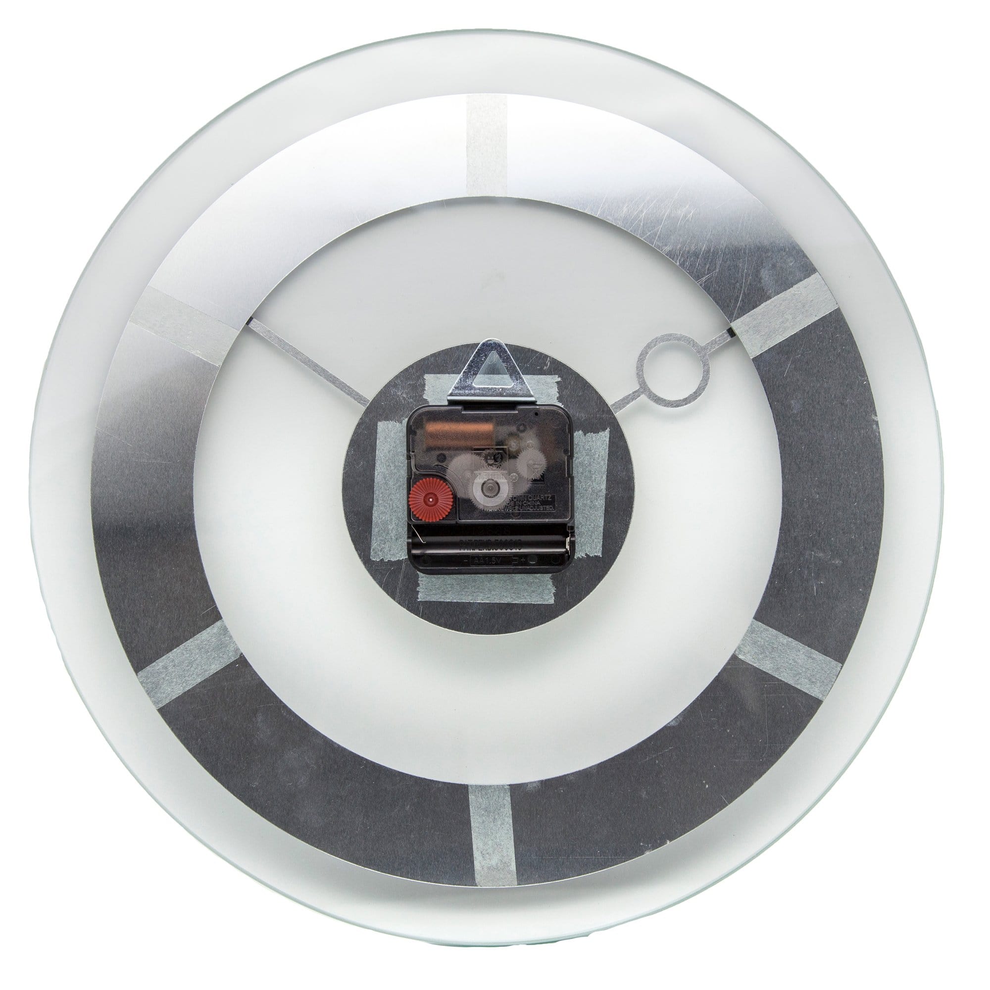 Wall clock - 31 cm - Aluminium - Glass - 'Retro'