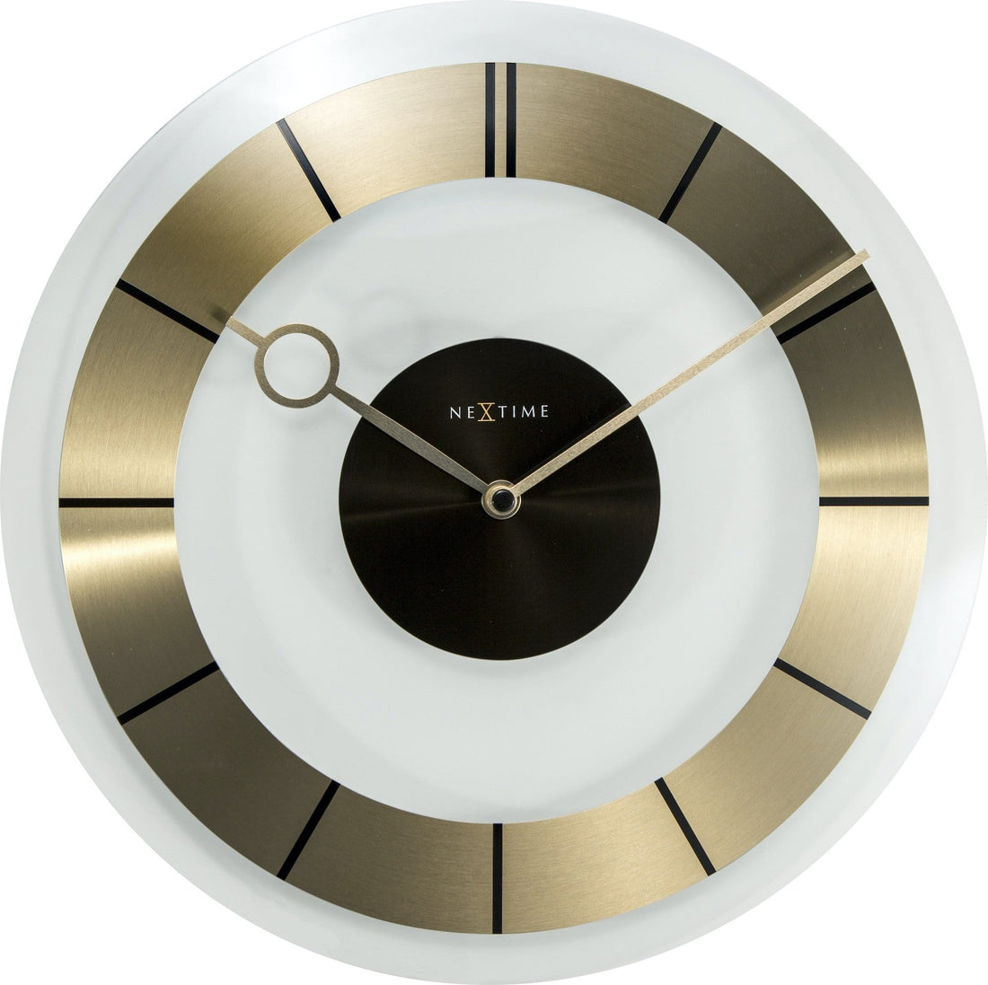 Wall clock -  31 cm - Glass -  'Retro' - Goat Corp