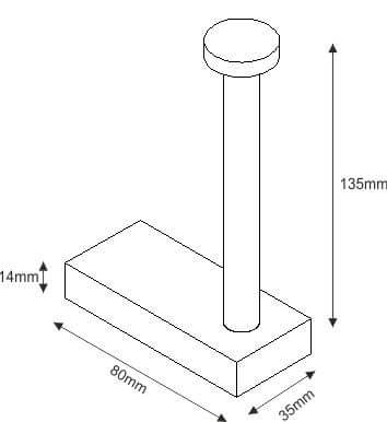 Wiesbaden Eris Chrome Reserverolhouder