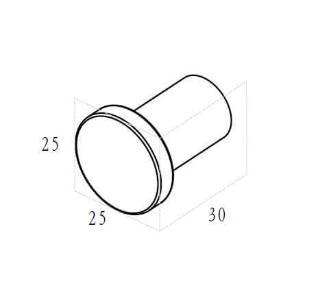 Alonzo handdoekhaak klein chroom
