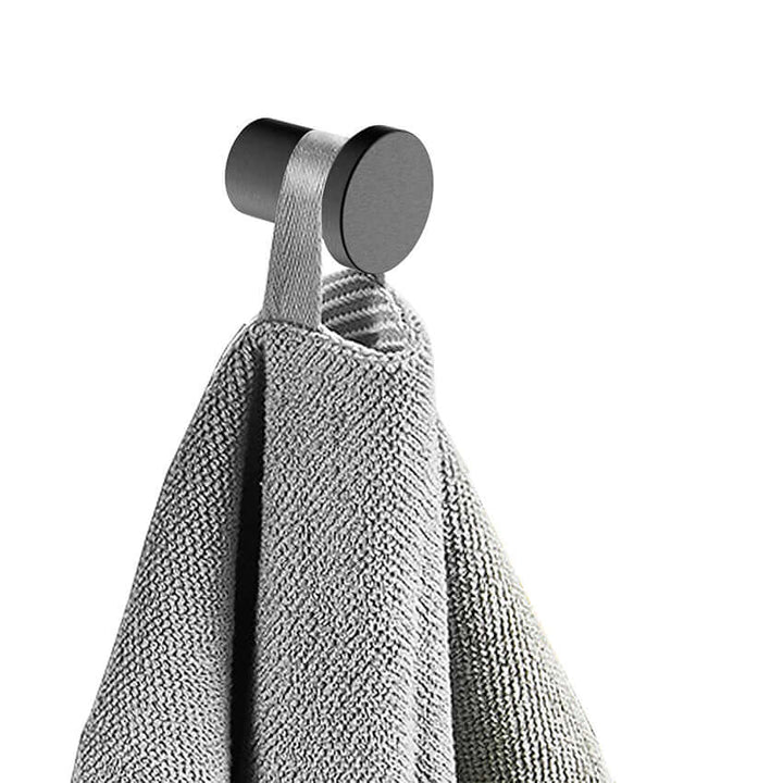 Alonzo handdoekhaak klein gunmetal PVD