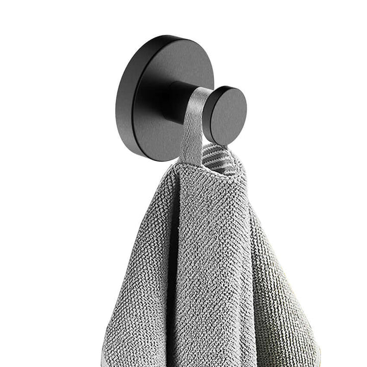 Alonzo handdoekhaak groot gunmetal PVD