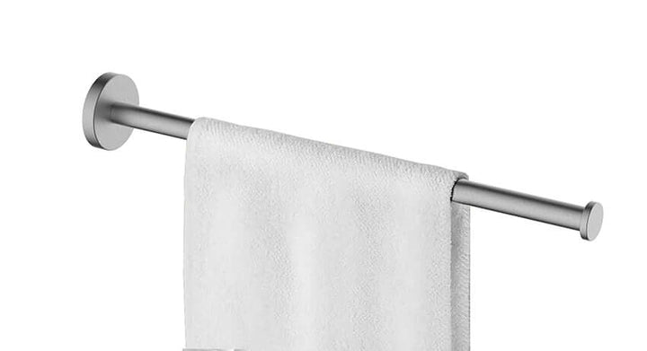 Alonzo 1-armig handdoekenrek Wiesbaden in geborsteld roestvrij staal