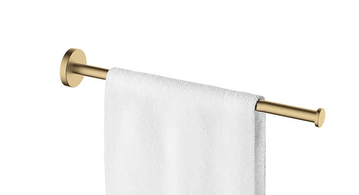 Alonzo 1-armig handdoekenrek Wiesbaden in geborsteld messing