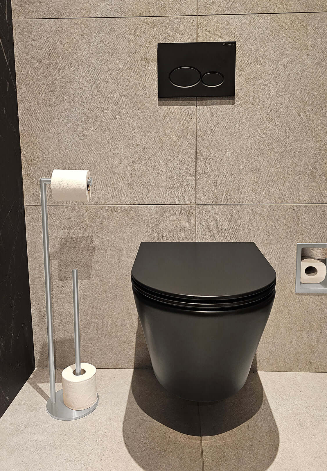 Alonzo Toiletbutler Wiesbaden Vrijstaand in Chroom