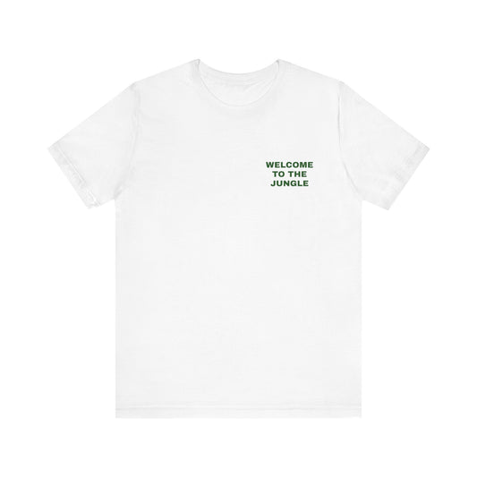 Welcome to the Jungle Tee, Unisex Short Sleeve Shirt, Nature Lovers Tee, Animal Graphic Tee, Summer Vibes Shirt, Eco-Friendly Apparel