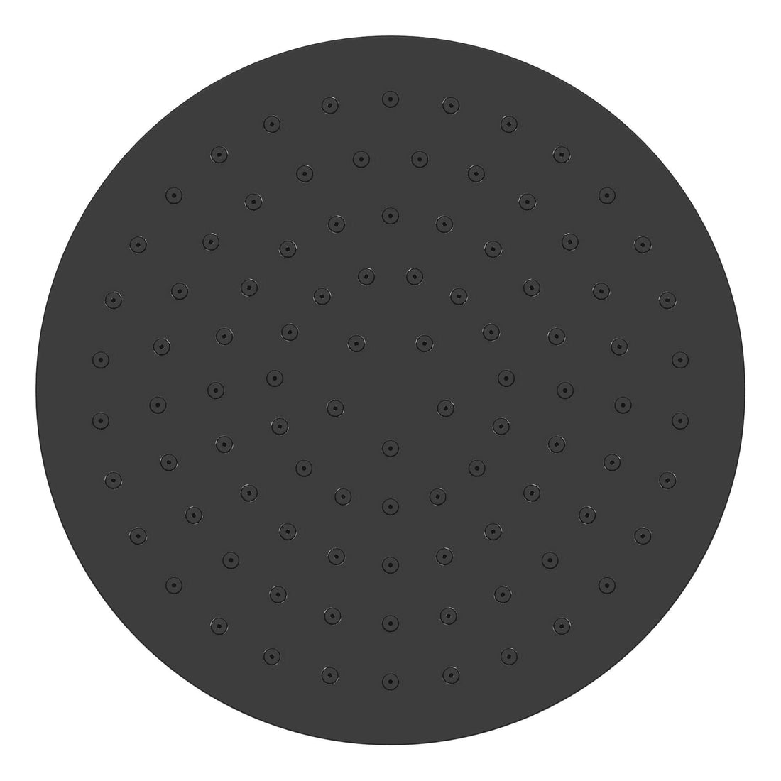 20X20 Cm Matzwarte ronde hoofddouche Wiesbaden