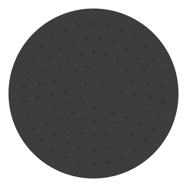 20X20 Cm Matzwarte ronde hoofddouche Wiesbaden