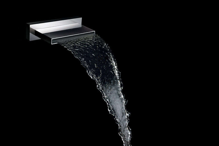 ABS Baduitloop met Waterval Wiesbaden 20X2,2 Cm in Chroom