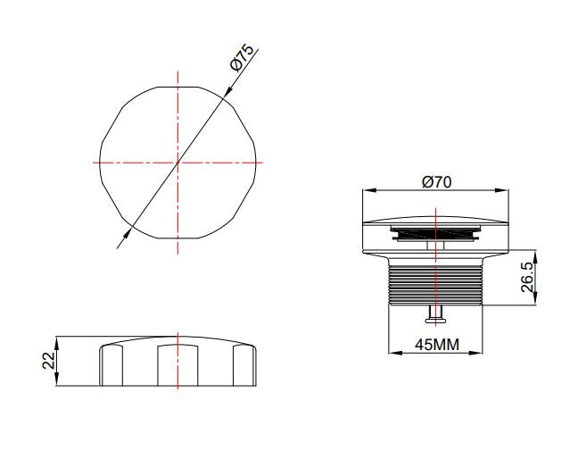 Doblar afbouwdeel badafvoer met overloop geborsteld brons koper PVD