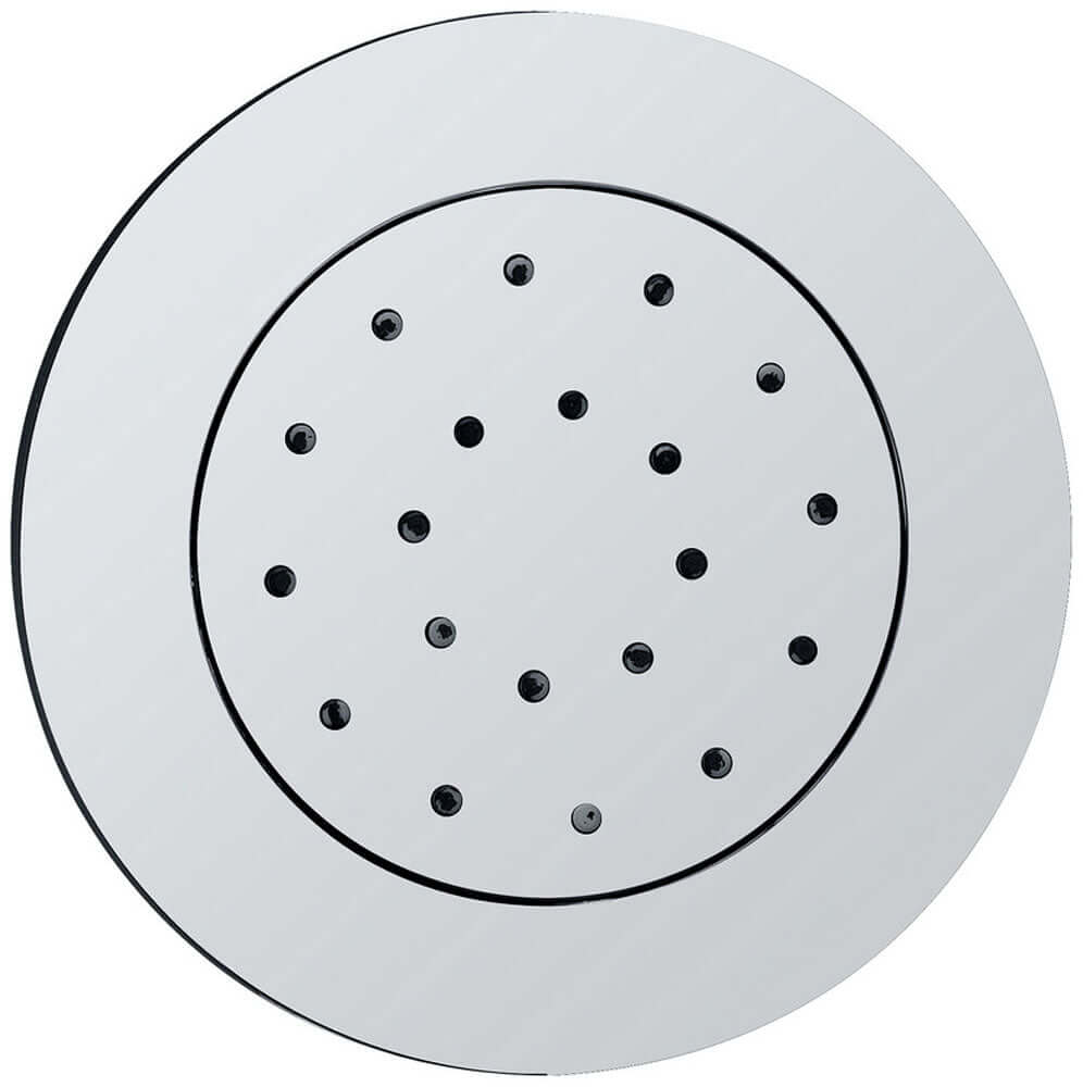 Zijdouche verstelbaar inbouw rond 13,5 cm chroom