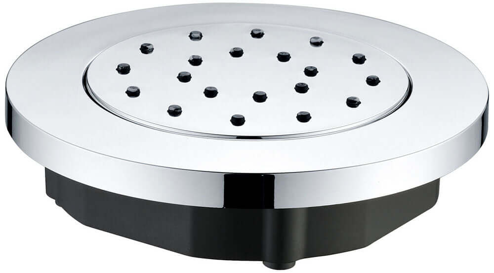 Zijdouche verstelbaar inbouw rond 13,5 cm chroom