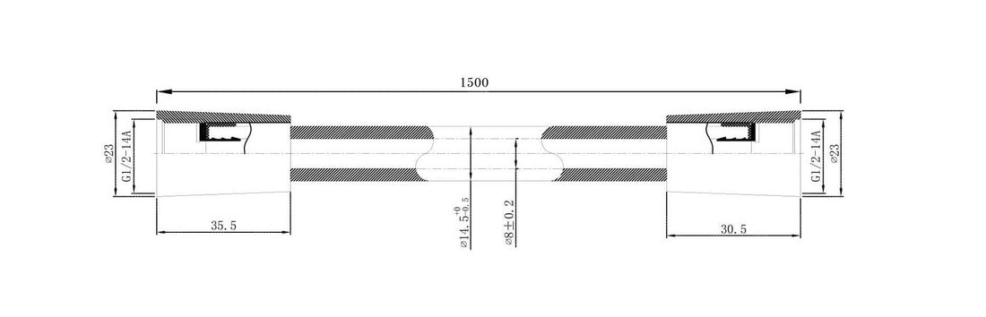 Wiesbaden Remi Schuifstangset met handdouche 3 standen 150 cm geborsteld staal