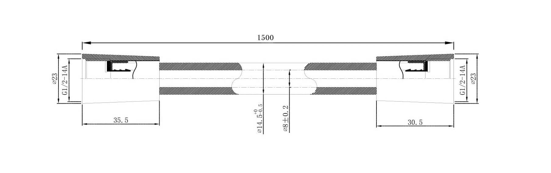 Wiesbaden Remi Schuifstangset met handdouche 3 standen 150 cm Brons