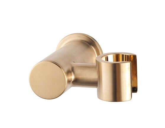 Wiesbaden Luxe kantelbare handdouchehouder in geborsteld messing goud