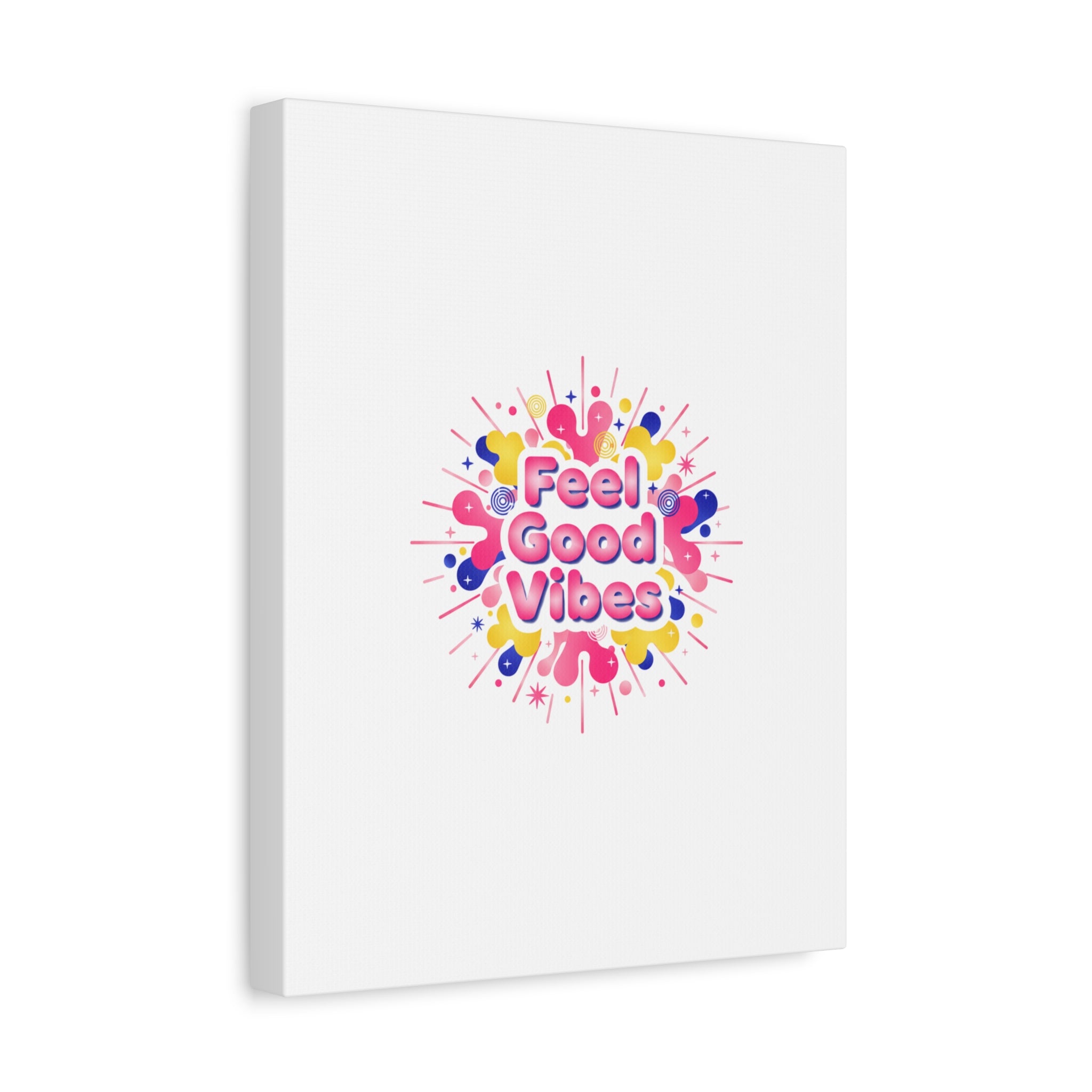 Feel Good Vibes Canvas | Dopamine Decor, Neon Gradient Squishy Art