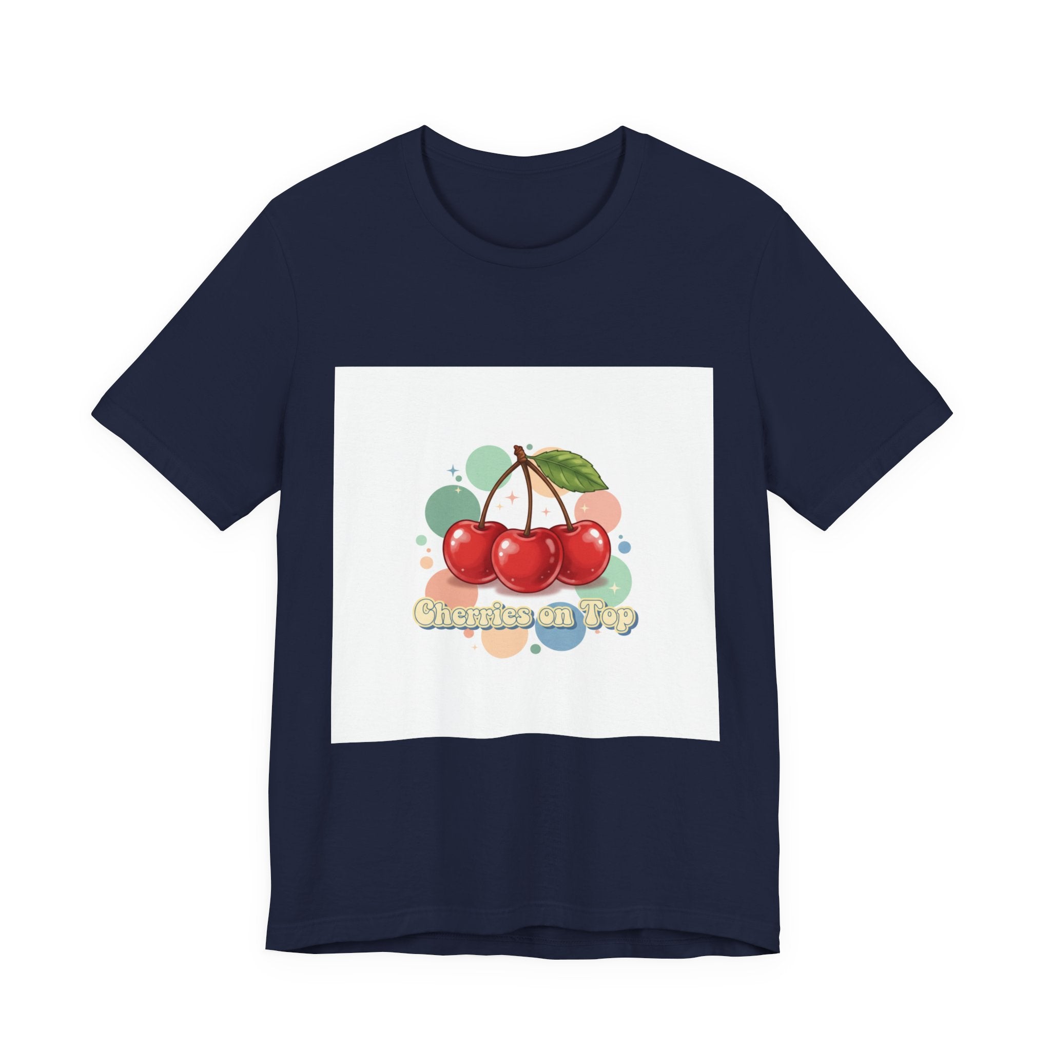 Cherry Cluster Tee | vintage cherry design, kawaii fruit graphic