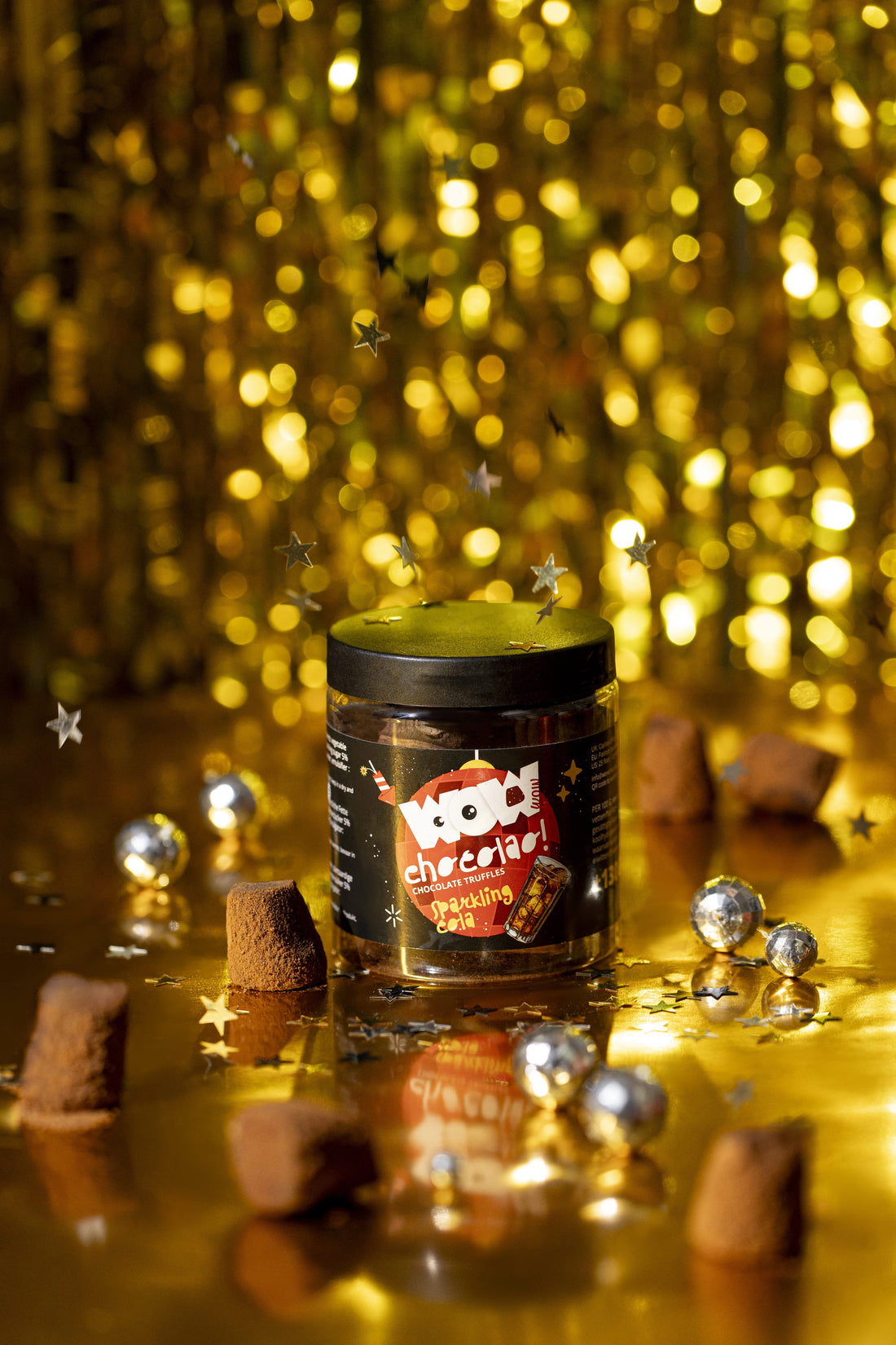 Sparkling cola chocolate truffles - New year Edition - Gifting jar 130g