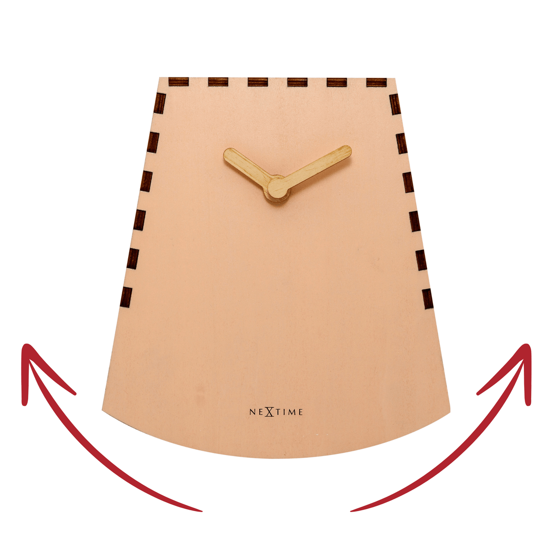 Table clock -  20 cm -Wood - Motion Clock-  'Rocky' - Goat Corp