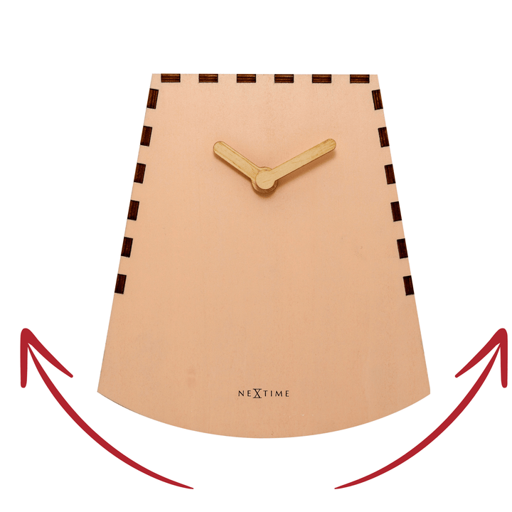 Table clock -  20 cm -Wood - Motion Clock-  'Rocky' - Goat Corp