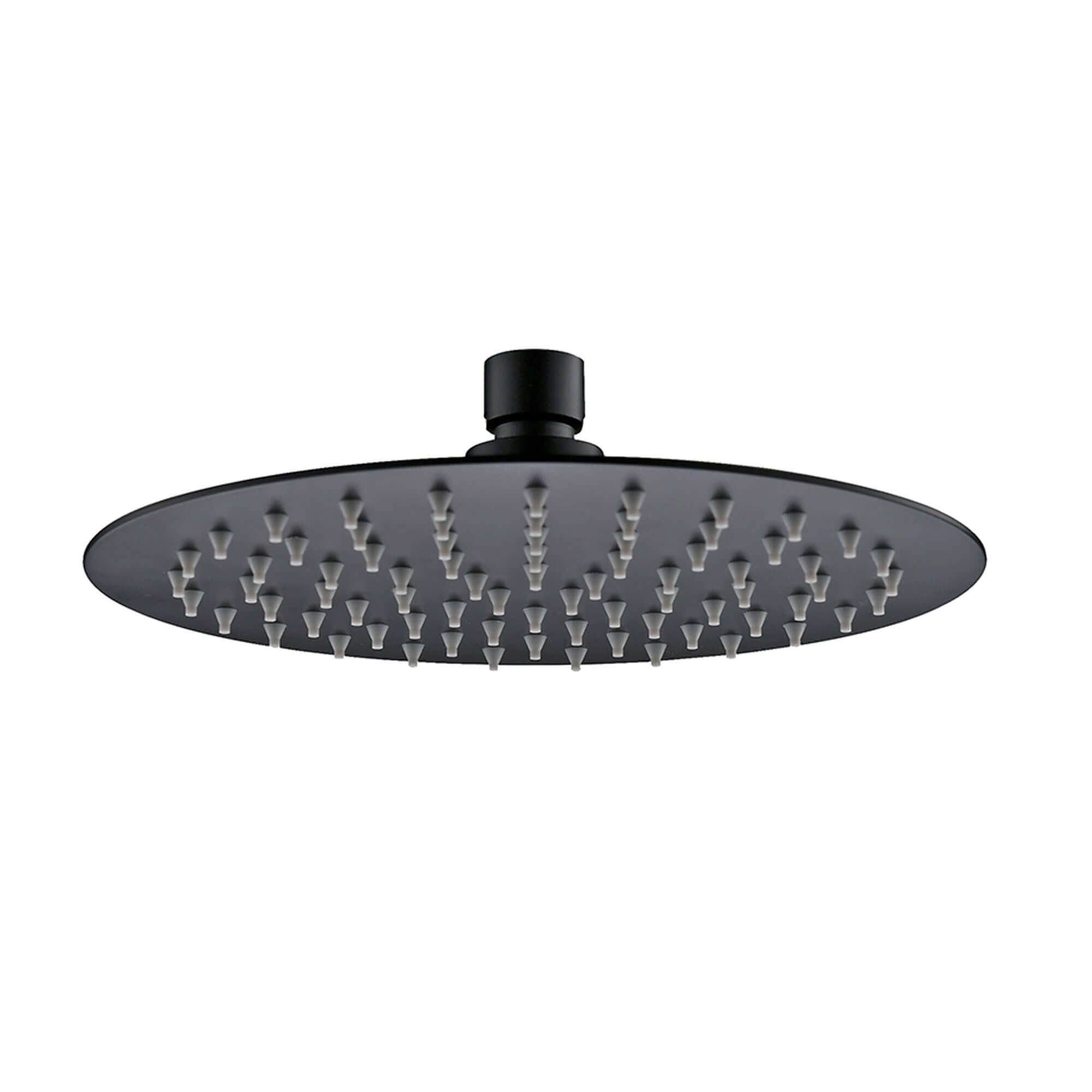 304-Ufo Ronde Hoofddouche Wiesbaden 25 Cm in Mat Zwart