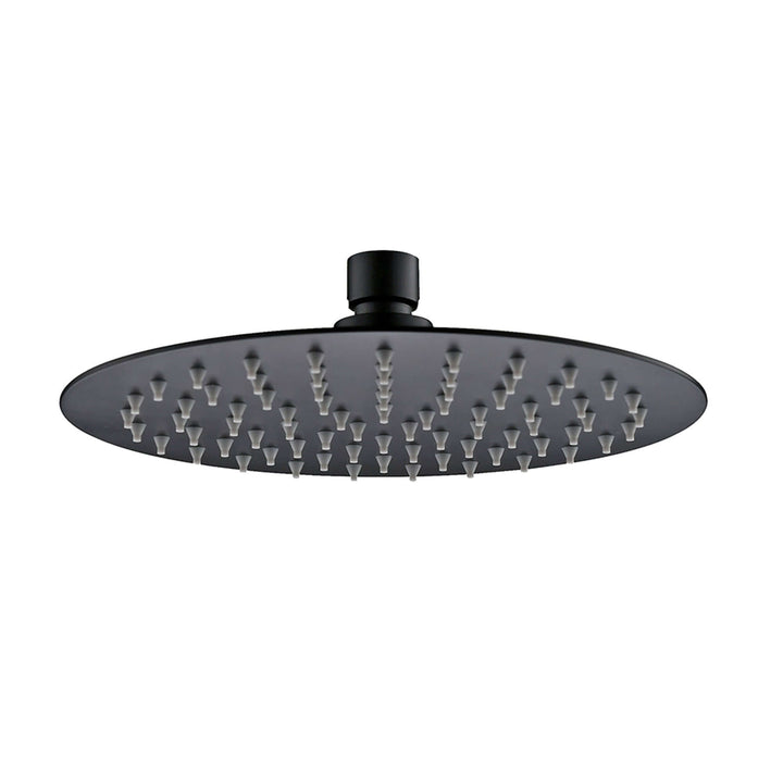 304-Ufo Ronde Hoofddouche Wiesbaden 25 Cm in Mat Zwart