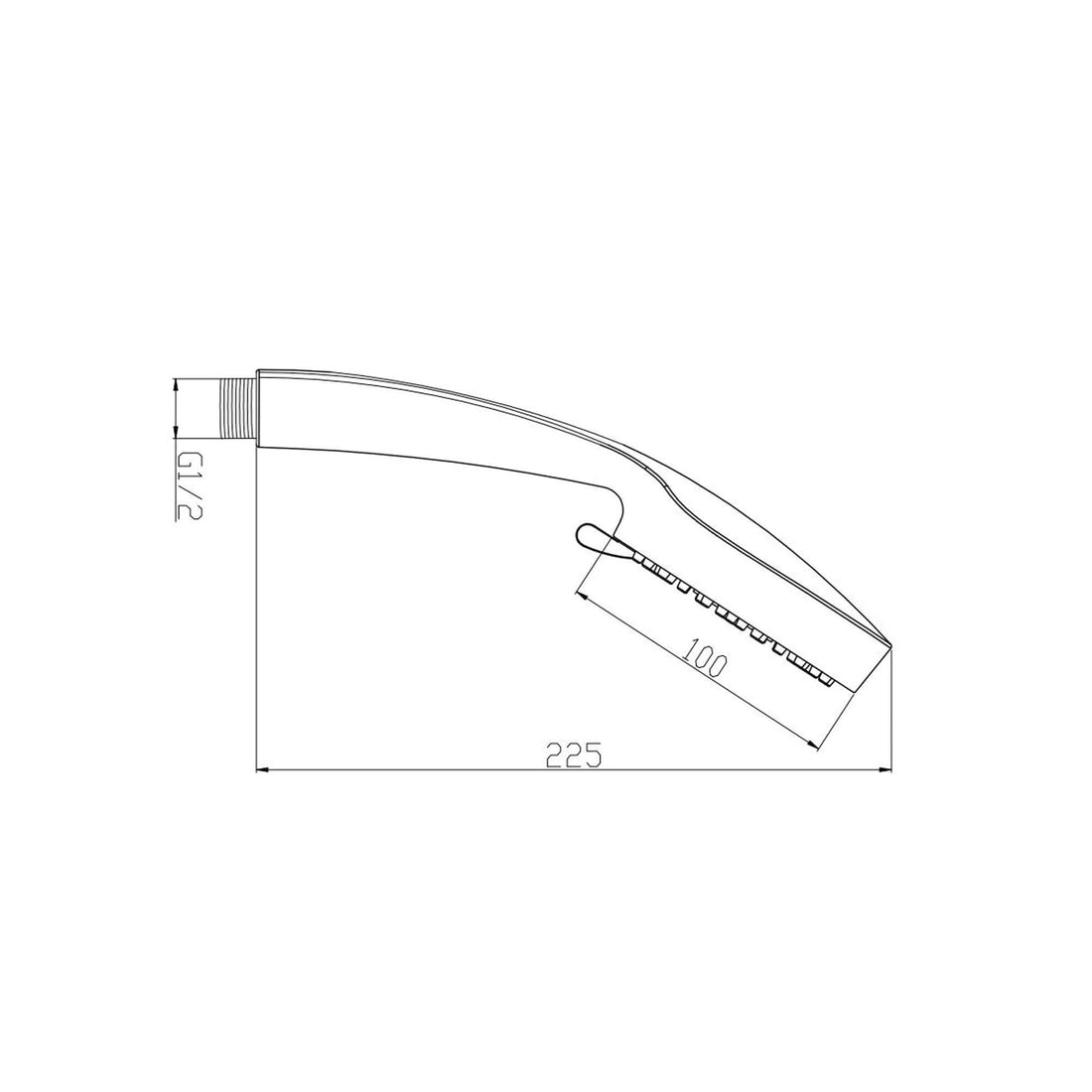 304 RVS Handdouche Wiesbaden Rond (3 Posities)