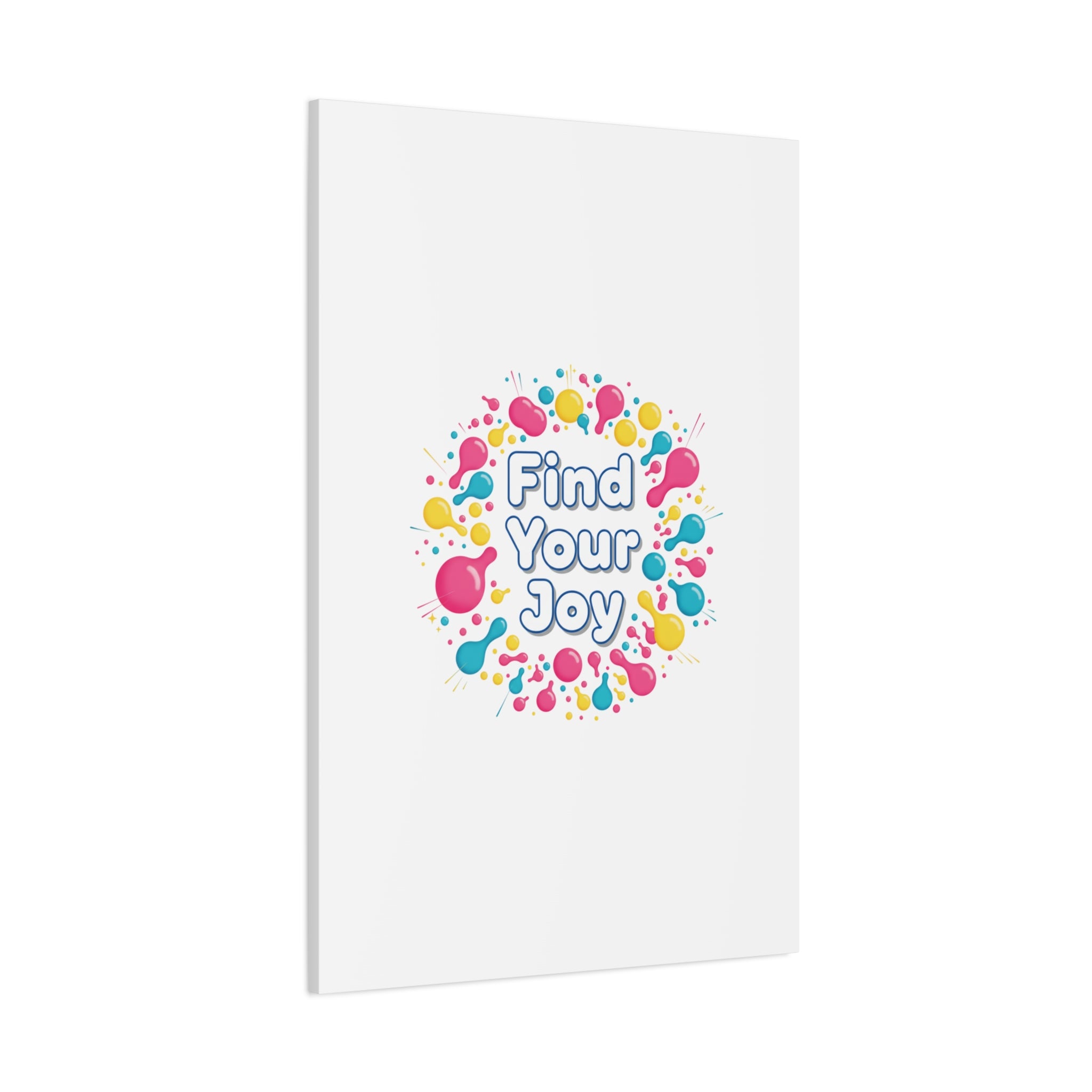 Find Your Joy Canvas | Dopamine Decor, Neon Gradient Squiggle Art