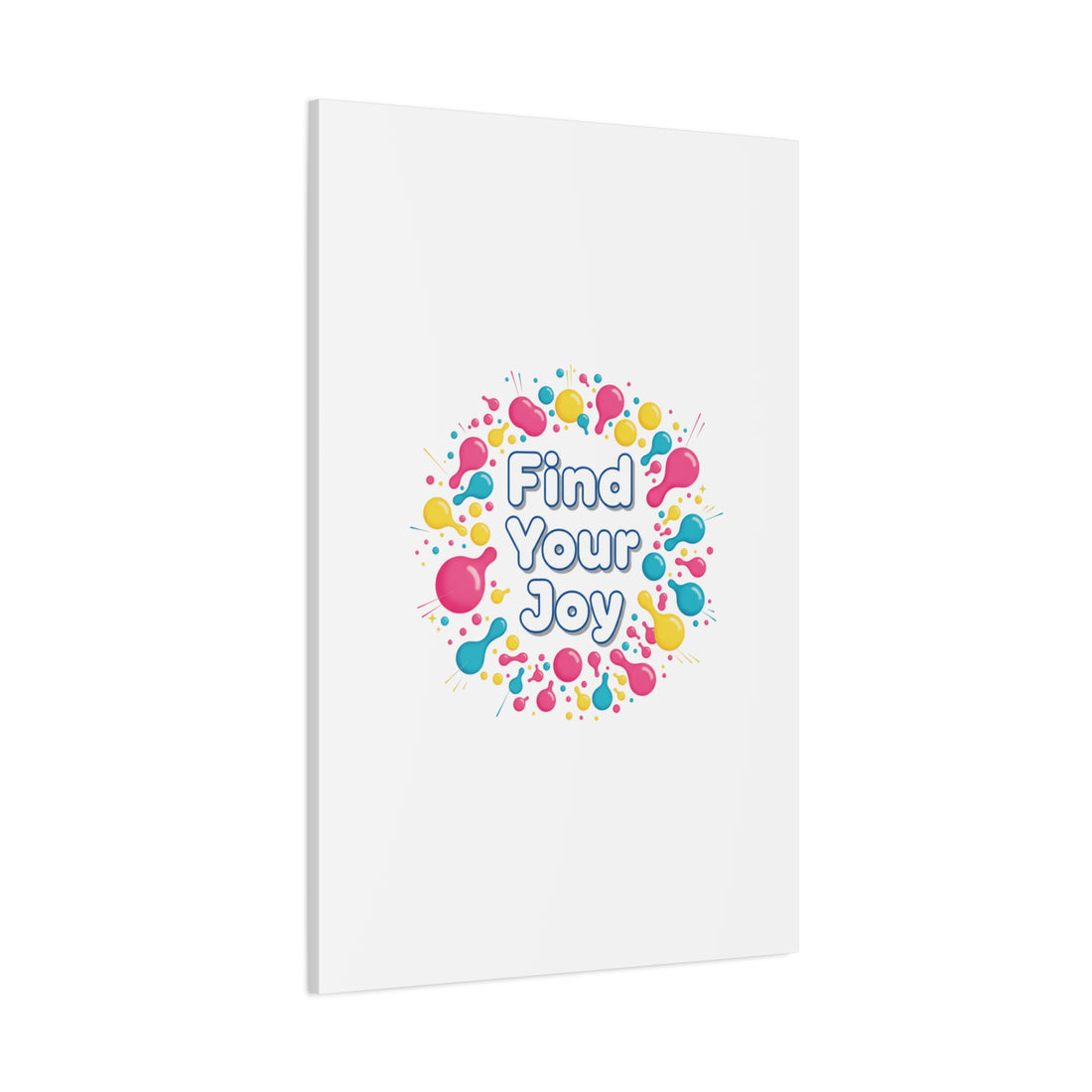 Find Your Joy Canvas | Dopamine Decor, Neon Gradient Squiggle Art