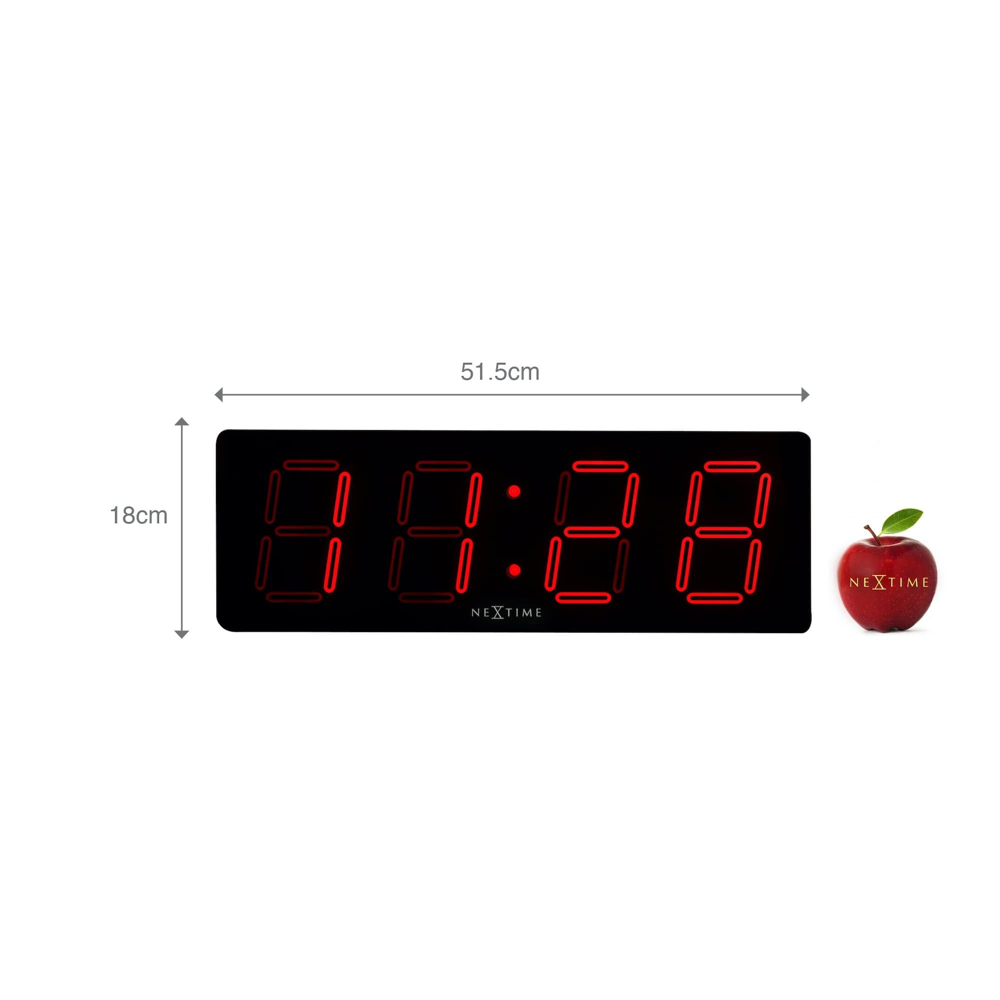 Wall/ table clock - 51.5 x 18x 4.5 cm -Plastic- 'Big D' - Goat Corp