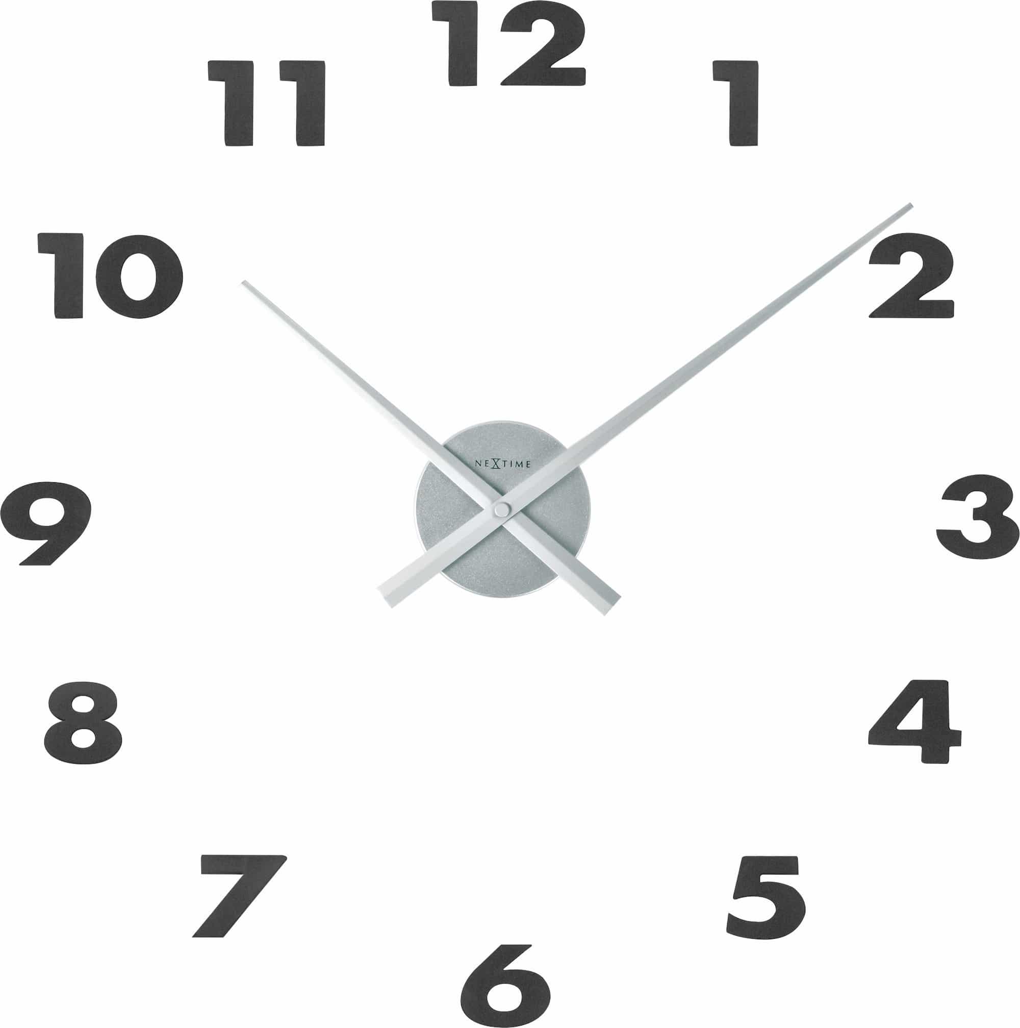 Wall clock - 48 x 3 cm - Aluminum - 'Small Hands' - Goat Corp